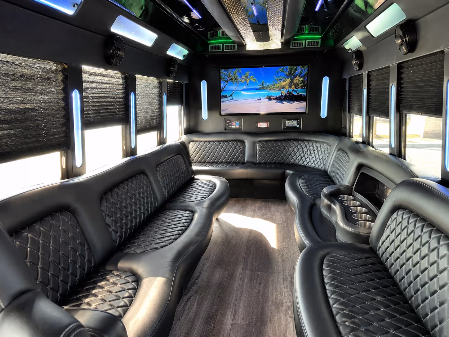 palm bay wedding party bus rental